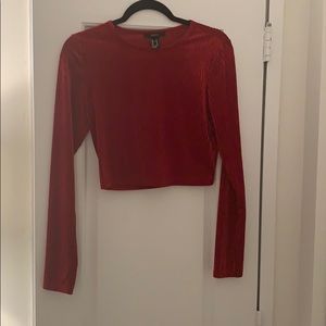 Forever 21 red crop top.